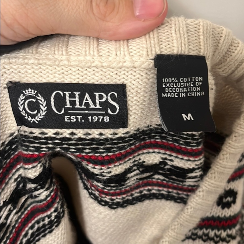 Chaps Crew Neck Pullover Sweater - image 3